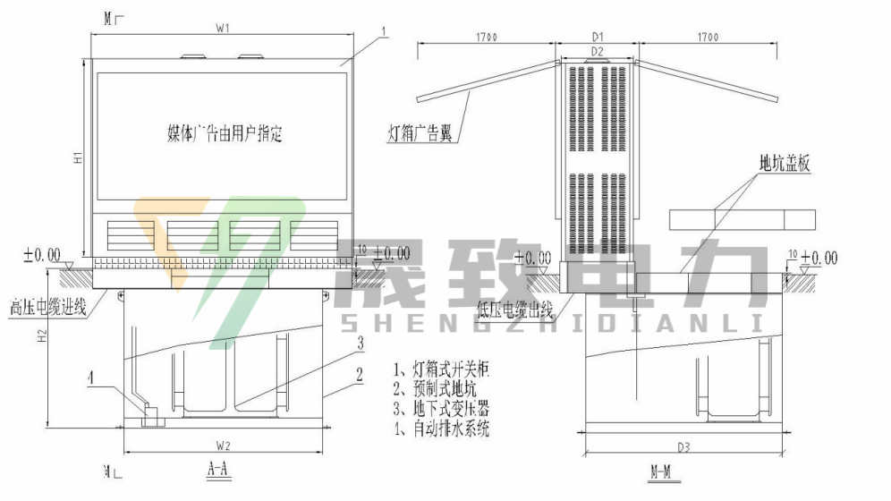 地埋式變壓器結構圖